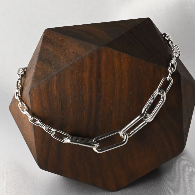 美品 Pandora ME Slim Link Chain Bracelet 20cm シルバー925