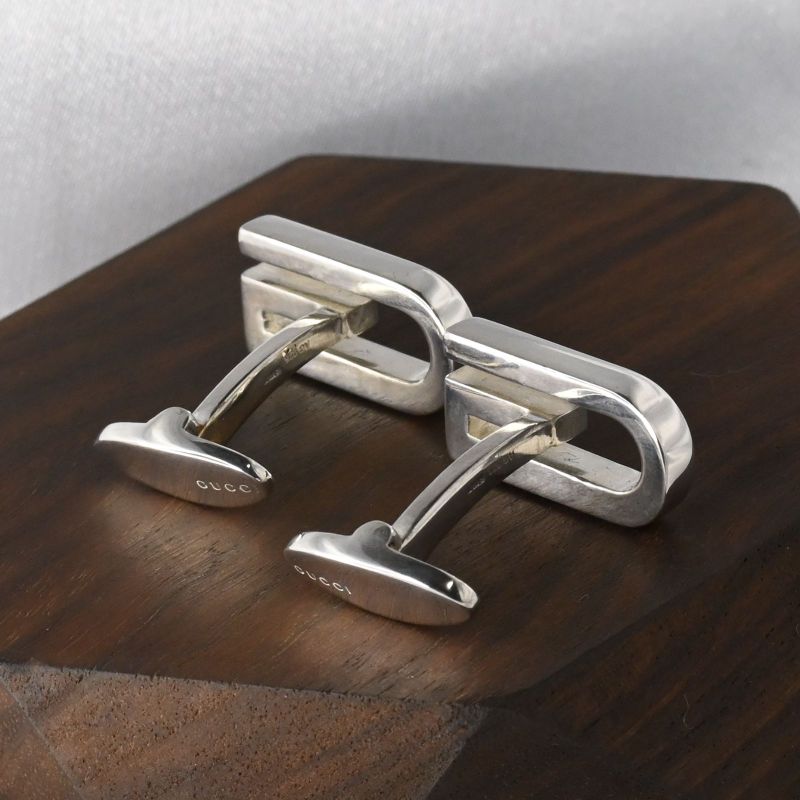 【研磨済】GUCCI カフス シルバー カフリンクス Ag925 グッチ