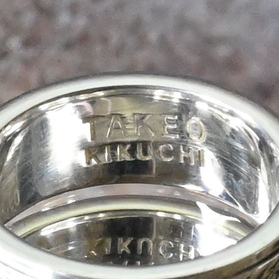 【研磨済】TAKEO KIKUCHI シルバー925 リング 10.5号 指輪 タケオキクチ