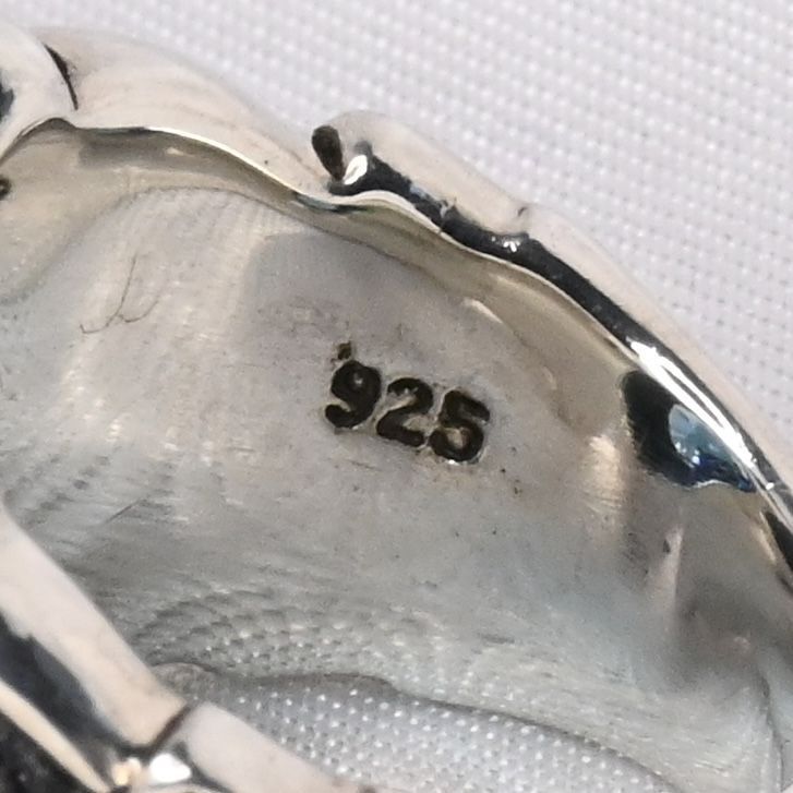 【研磨済】 JUSTIN DAVIS ストーン クラウン リング 13号 ジャスティンデイビス 指輪 シルバー925