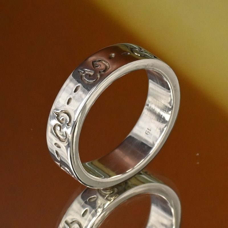 【研磨済】GUCCI ゴースト リング 17号 Ag925 美品 指輪 グッチ