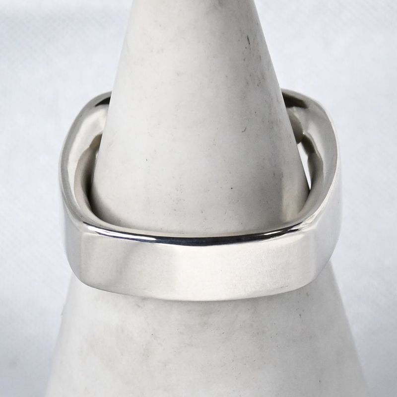 【新品仕上げ】Calvin Klein スクエア リング 指輪 10号 silver925 カルバン・クライン