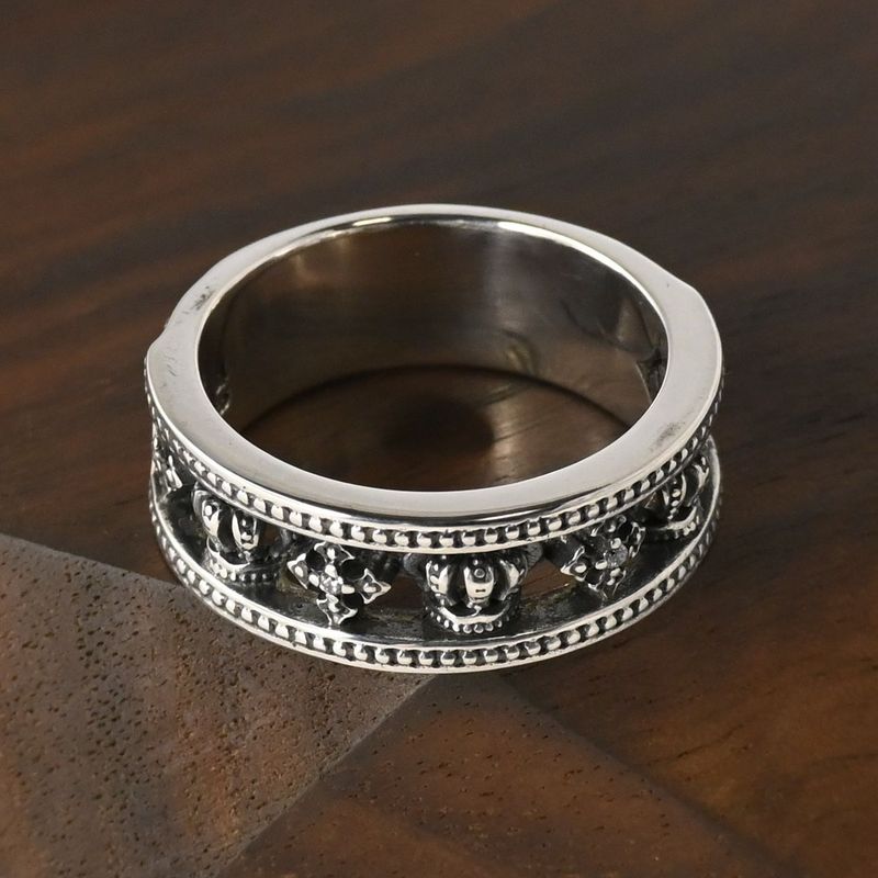 【研磨済】 LION HEART ミディアムキングダム リング 13号 ライオンハート 指輪 シルバー925