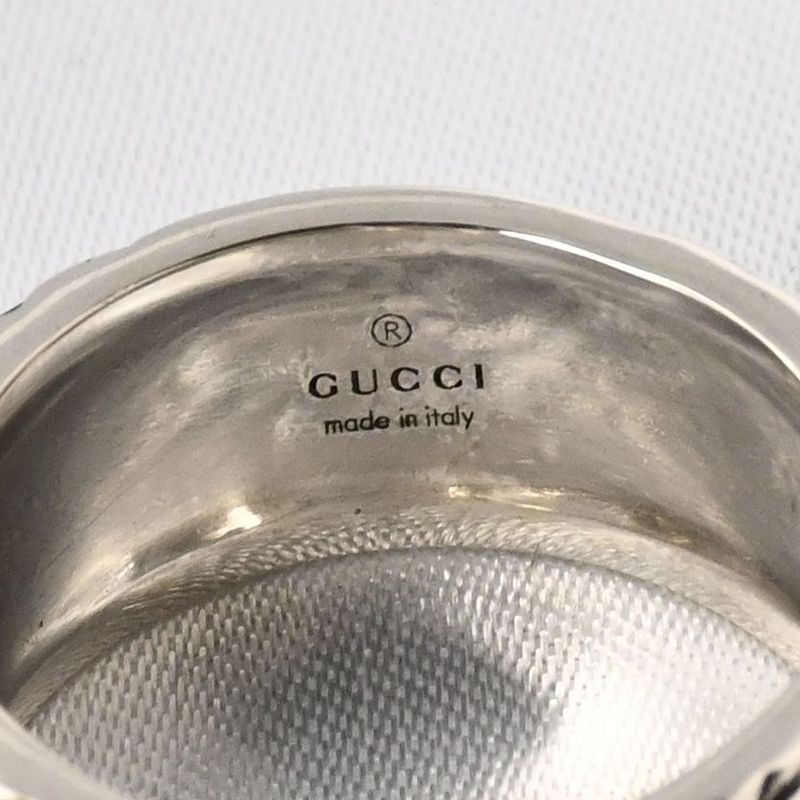【研磨済】美品 GUCCI キャットヘッド リング 指輪 サイズ20 シルバー Ag925 グッチ