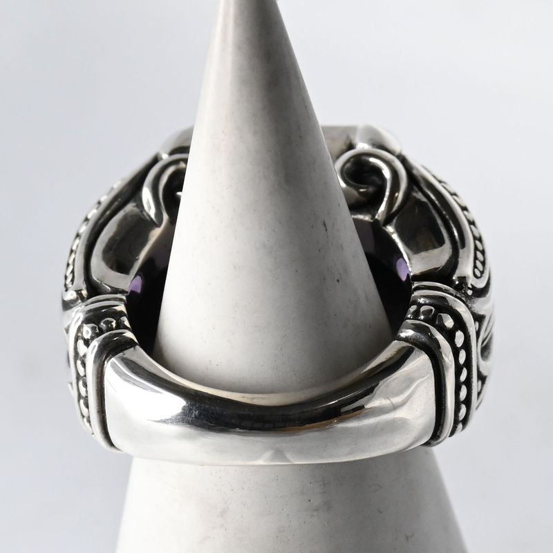 【新品仕上げ】 JUSTIN DAVIS アメジスト リング 10号 SRJ118 ジャスティンデイビス 指輪