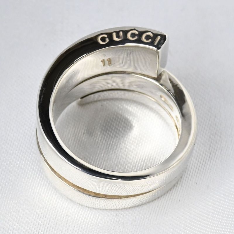 【研磨済】美品 GUCCI スネーク リング 指輪 SV925 Ag925 グッチ サイズ11