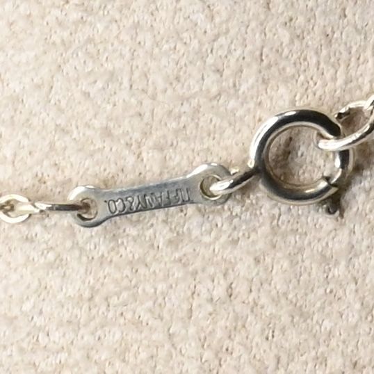 【研磨済】Tiffany&Co. オープンハート ネックレス 41cmチェーン ティファニー ペレッティ シルバー925  Open Heart
