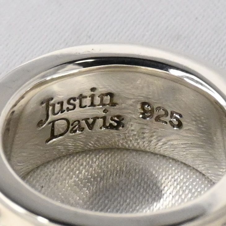 【研磨済】 JUSTIN DAVIS PRIDE&JOY/CROWN リング 8.5号 WHITE ジャスティンデイビス SRJ272 指輪