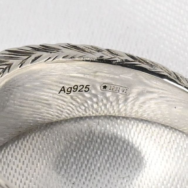 【研磨済】美品 GUCCI インターロッキングG アラベスク リング サイズ19