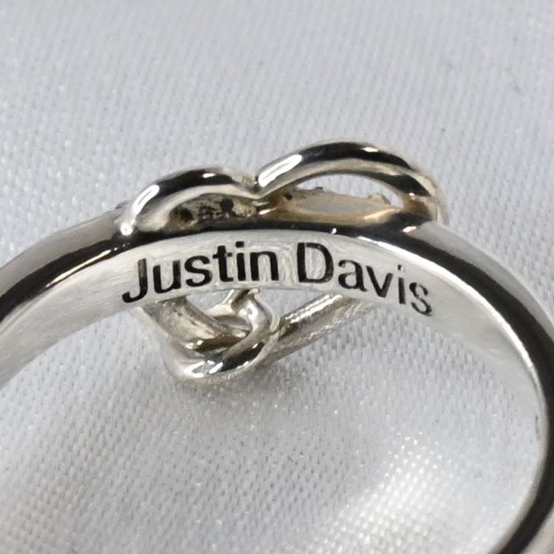 【研磨済】 JUSTIN DAVIS LUV&HATE リング 14号 ジャスティンデイビス SRJ715 指輪 シルバー925