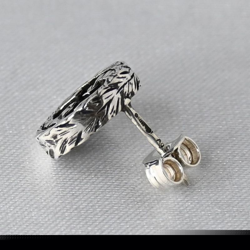 研磨済 GUCCI グッチ インターロッキングG アラベスク ピアス(片耳用) 925