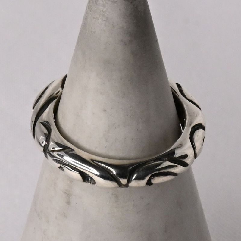 【研磨済】ROYAL ORDER シルバー リング 6.5号 SILVER925 ロイヤルオーダー 指輪 クラウン