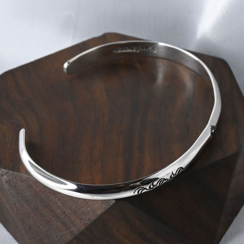 【研磨済】 ARIZONA FREEDOM バングル 唐草 太陽神 B-2b シルバー925