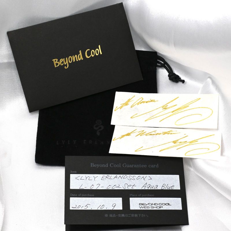 【美品】 LYLY ERLANDSSON the WINTER ウィンターペンダント オーバルチェーンセット 50cm リリーエルランドソン