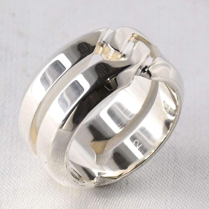 【新品仕上げ】美品 GUCCI インフィニティ ノット リング 指輪 サイズ12 シルバー Ag925 グッチ