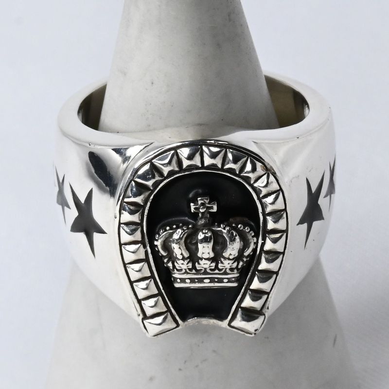 【研磨済】 JUSTIN DAVIS LUCK STAR CROWN リング 21号 SRJ267 ジャスティンデイビス 指輪