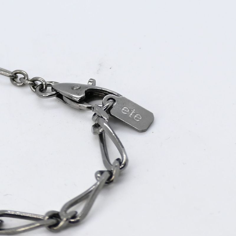 【研磨済】ete ブレスレット シルバー925 ブラックルテニウムコーティング 21cm エテ