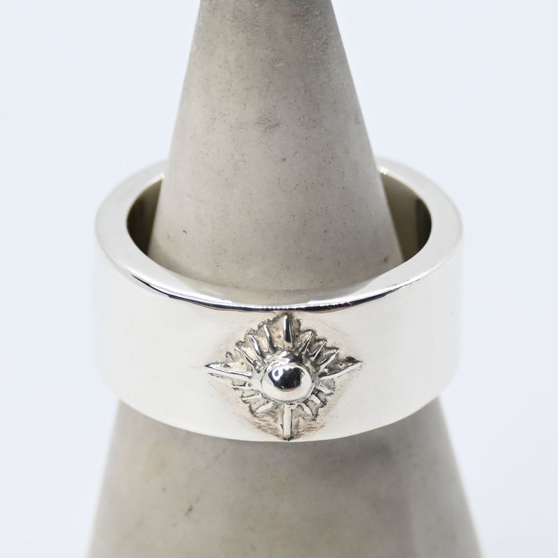 【研磨済】 ARIZONA FREEDOM シルバー リング 17号 silver 925 太陽神 アリゾナフリーダム