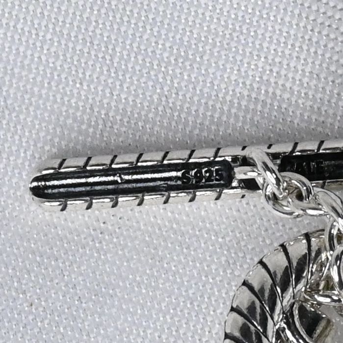 【研磨済】PANDORA T-Bar Snake Chain Bracelet 20cm ブレスレット パンドラ シルバー925 美品