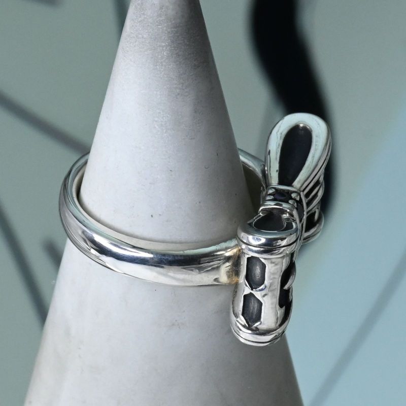 【研磨済】 JUSTIN DAVIS PROMISE リング 12号 リボン SRJ328 ジャスティンデイビス 指輪