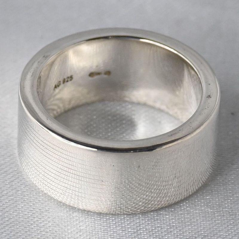 【訳あり】【研磨済】 GUCCI ロゴ リング SV925 シルバー 9号 指輪 グッチ