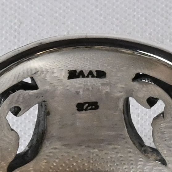 【研磨済】SAAD リング 太陽神 唐草 14.5号 シルバー925 指輪