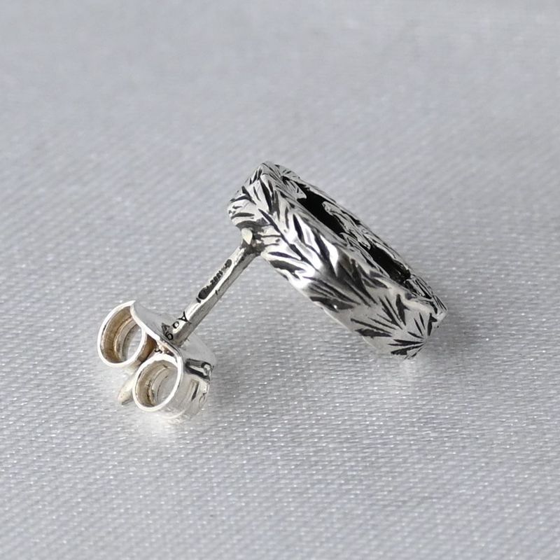 研磨済 GUCCI グッチ インターロッキングG アラベスク ピアス(片耳用) 925