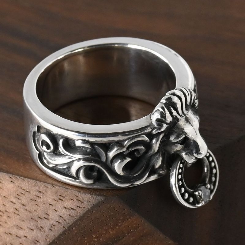 【新品仕上げ】 JUSTIN DAVIS LION KEEPER リング 13号 ジャスティンデイビス SR522 指輪 silver925