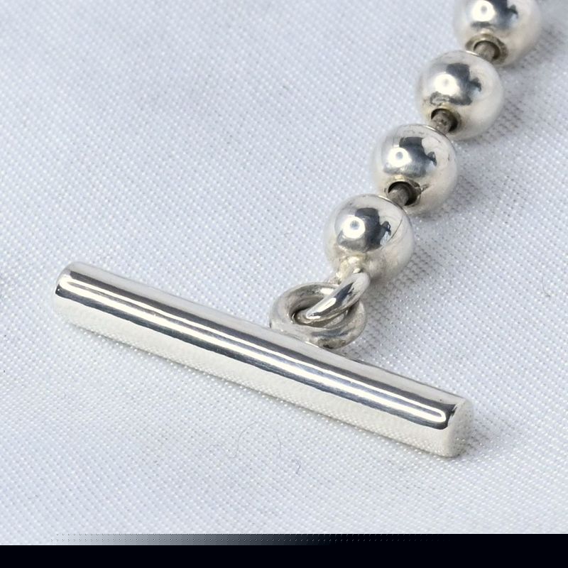 【研磨済】GUCCI グッチ ボールチェーン ブレスレット 17cm シルバー925 Ag925