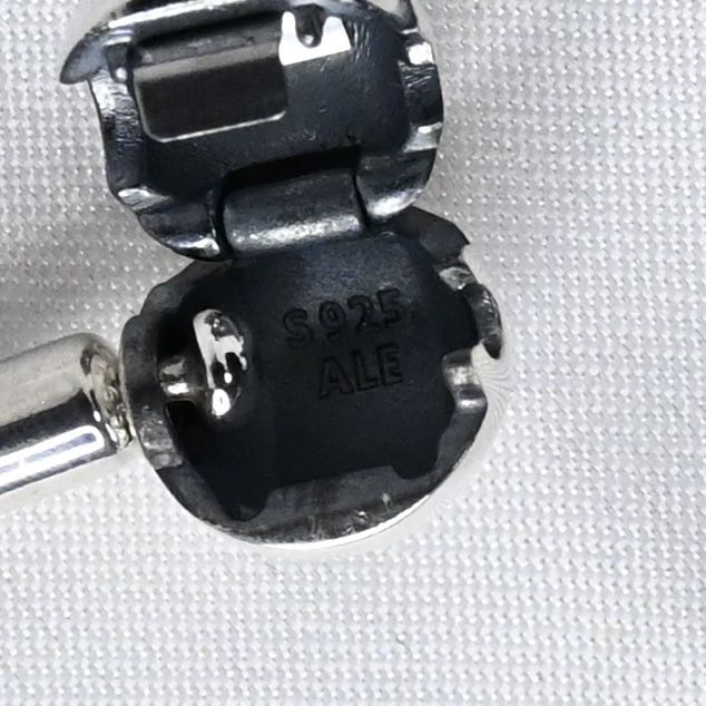 【研磨済】PANDORA Moments Snake Chain Bracelet 17cm ブレスレット 美品 パンドラ シルバー925