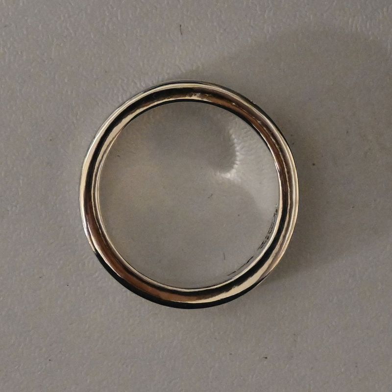 【研磨済】 JUSTIN DAVIS シルバー ホワイト リング 8号 ジャスティンデイビス 指輪