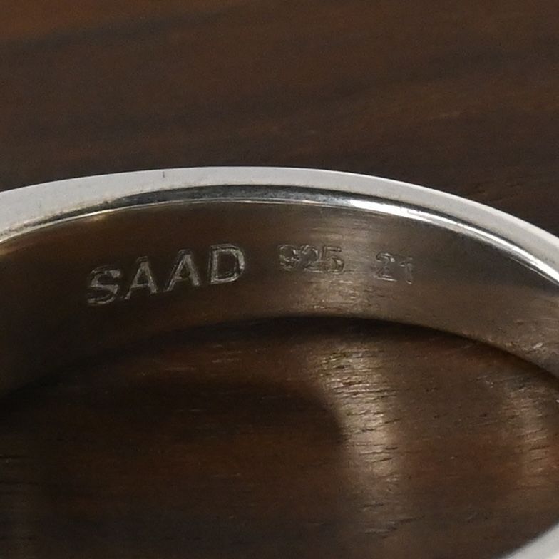 【新品仕上げ】SAAD リング 20.5号 シルバー925 太陽神 唐草