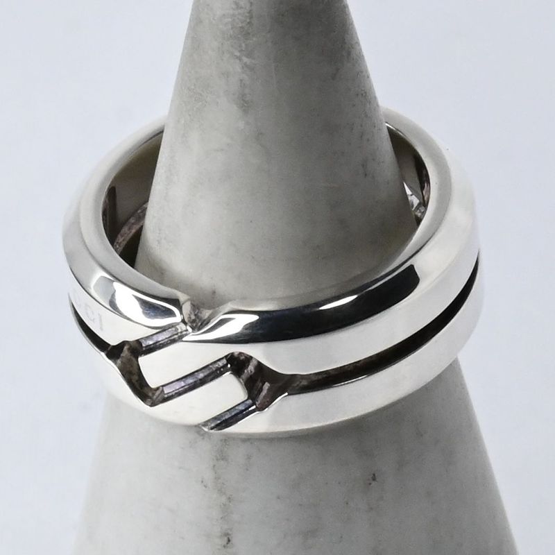 【研磨済】美品 GUCCI インフィニティ ノット スリム リング 指輪 サイズ6 シルバー Ag925 グッチ