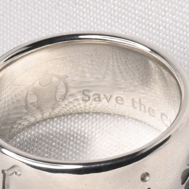 【研磨済】BVLGARI リング Save the Children #48 7号 SV925 ブルガリ