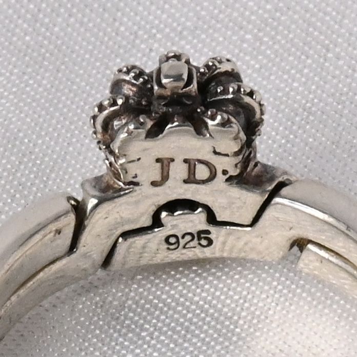 【研磨済】 JUSTIN DAVIS スカル リング 13号 ジャスティンデイビス 指輪