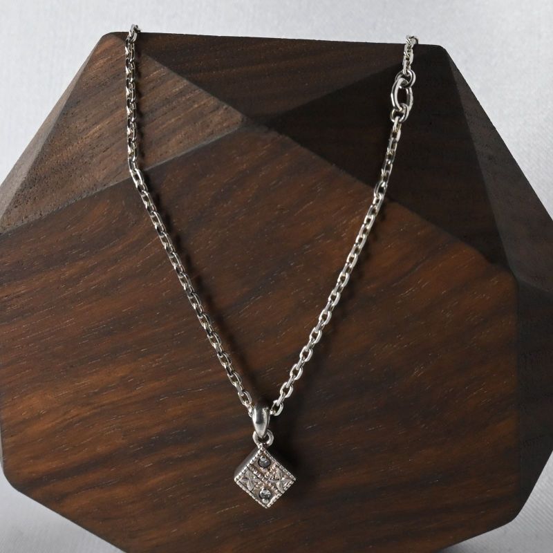 【研磨済】agete ネックレス 40cm SILVER アガット シルバー