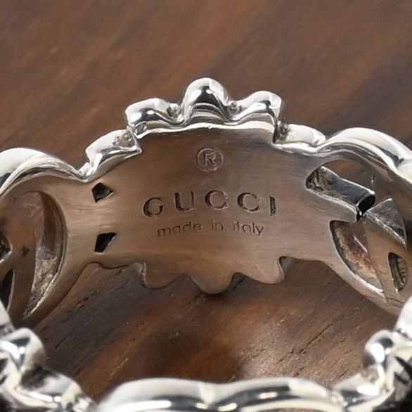 【新品仕上げ】美品 GUCCI ダブルG マザー・オブ・パール リング サイズ13