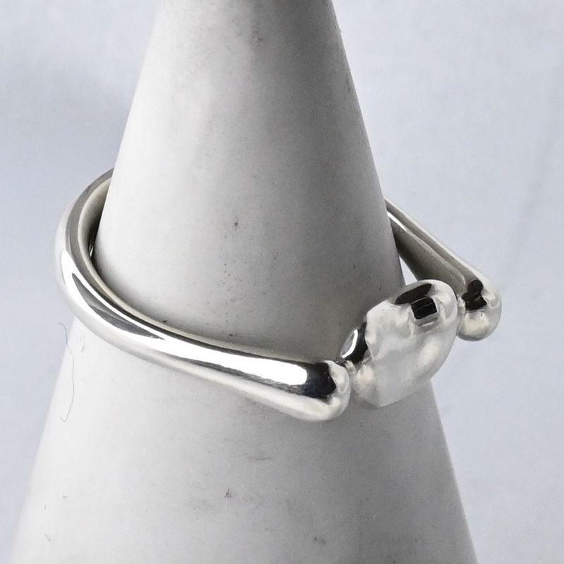 【研磨済】TIFFANY＆Co. ビーン リング 8号 ティファニー 指輪 シルバー925