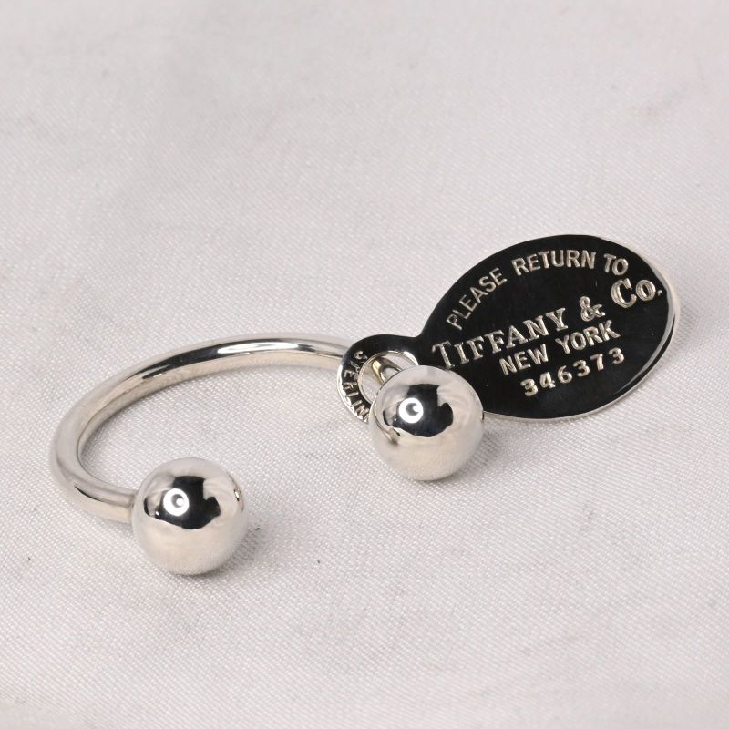 【新品仕上げ】美品 TIFFANY&Co. キーリング キーホルダー スターリングシルバー