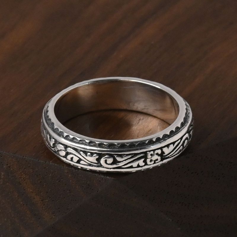 【研磨済】ZOCALO Ivy Narrow Ring (Antique Finished) シルバー925 リング 8号 ソカロ