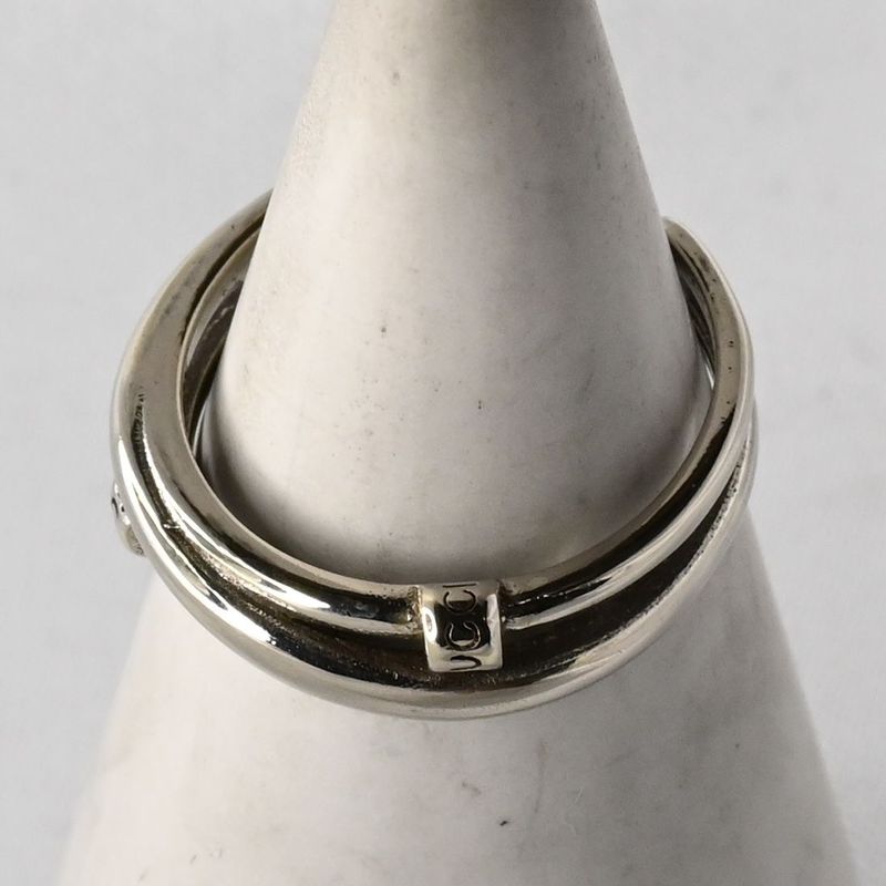 【研磨済】 GUCCI シルバー リング Ag925 14号 グッチ