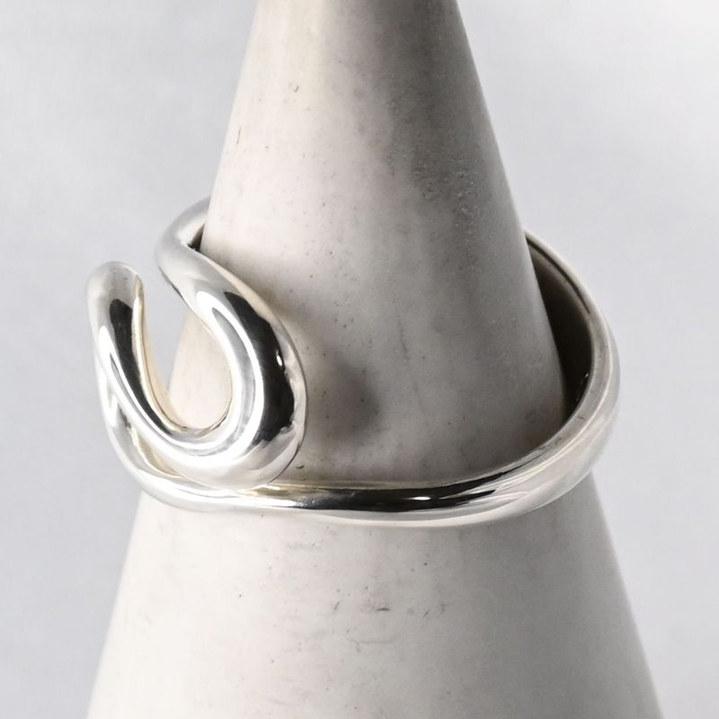 【新品仕上げ】TIFFANY＆Co. オープンウェーブ リング 7号 エルサペレッティ ティファニー 指輪