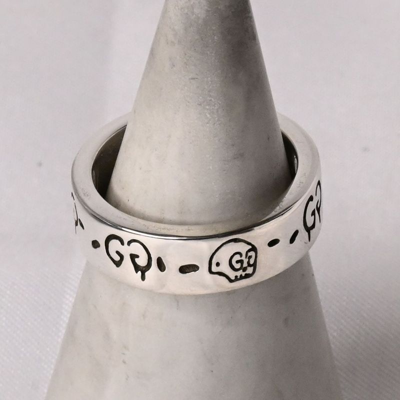 【研磨済】GUCCI ゴースト リング 13号 Ag925 美品 指輪 グッチ