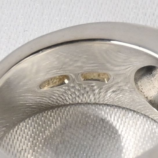 【新品仕上げ】美品 GUCCI ダブルG シルバー リング 指輪 SV925 Ag925 グッチ 8号