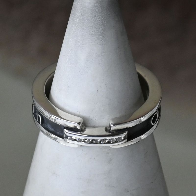 【研磨済】Calvin Klein シルバー リング 9号 925 カルバン クライン 指輪 ピンキー