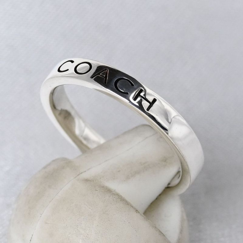 【新品仕上げ】美品 COACH コーチ リング 指輪 シルバー925 11.5号