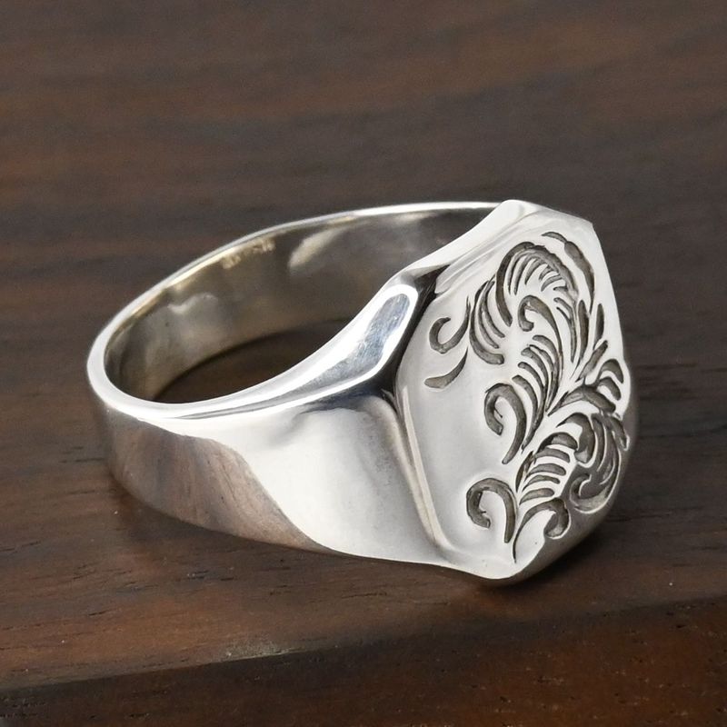 【研磨済】 ARIZONA FREEDOM シルバー リング 唐草 R-94 10.5号 silver925