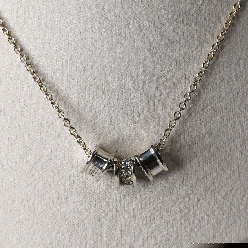 【研磨済】COACH ネックレス シルバー925 チェーン40~46cm コーチ