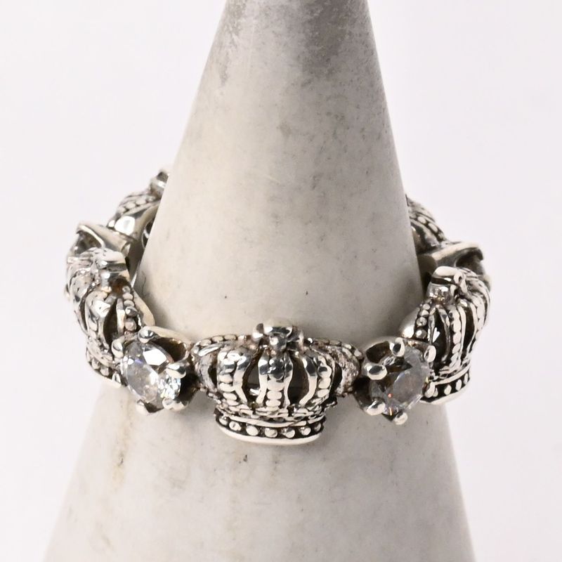 【研磨済】 JUSTIN DAVIS CHERISH w/STONE リング 8号 SRJ325 ジャスティンデイビス 指輪 シルバー925