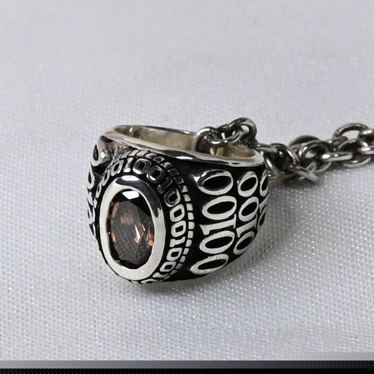 【研磨済】JAM HOME MADE ネックレス ベビー 0010 ハイブリッド カレッジリング silver925 ジャムホームメイド